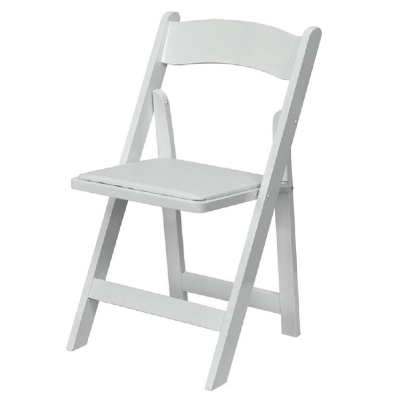 white wedding chair