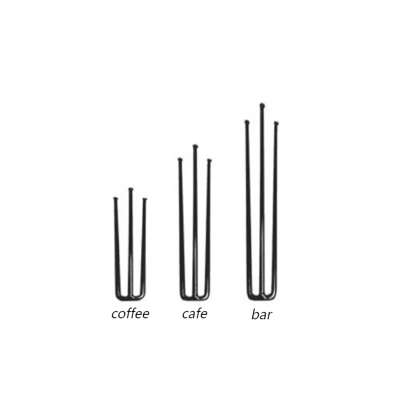 Hairpin legs for tables, 3 sizes available