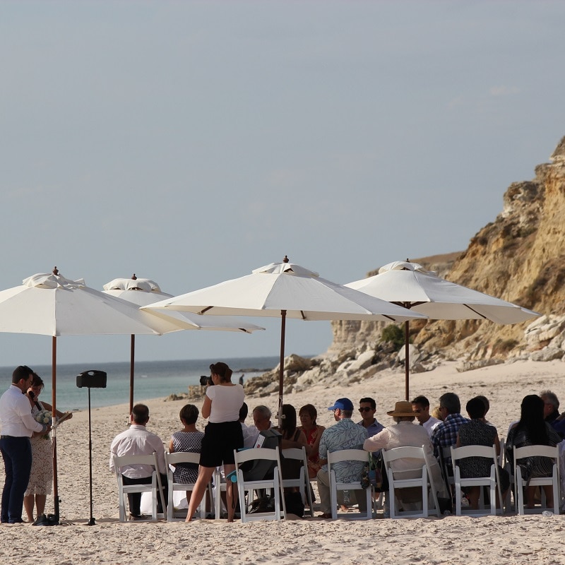 Wedding Hire Adelaide wedding beach chairs