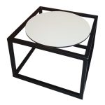 black and white coffee table