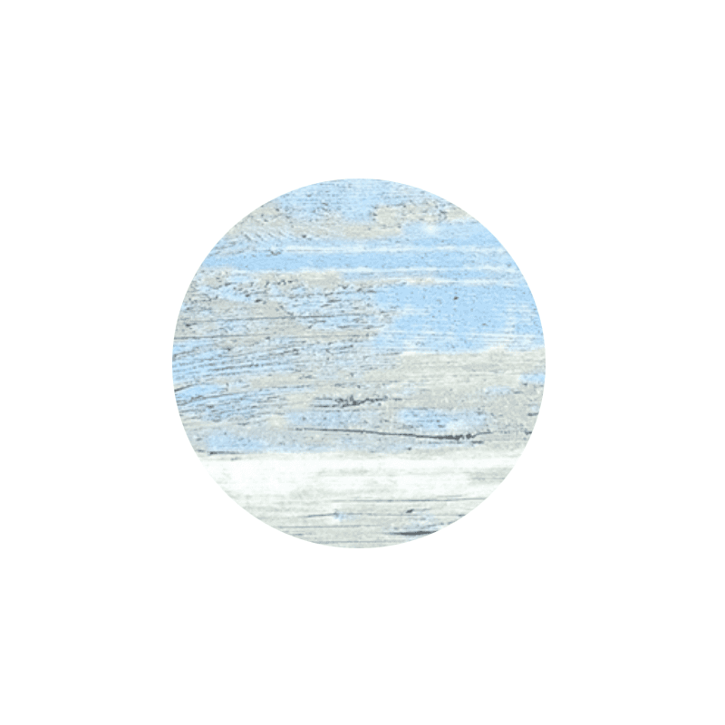 Bespoke woodwash top round and blue