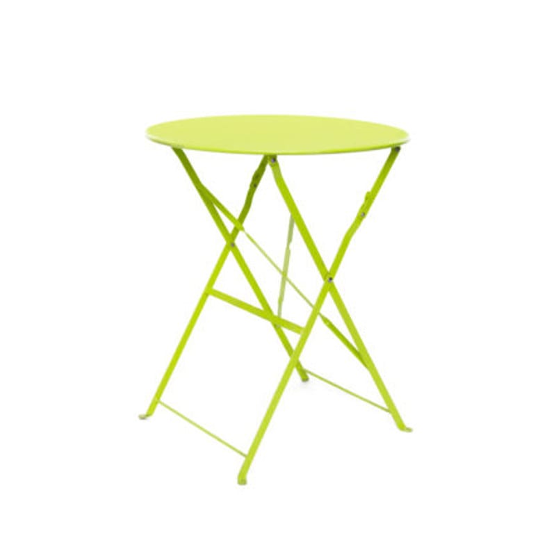 green cafe table