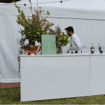 bar station in white