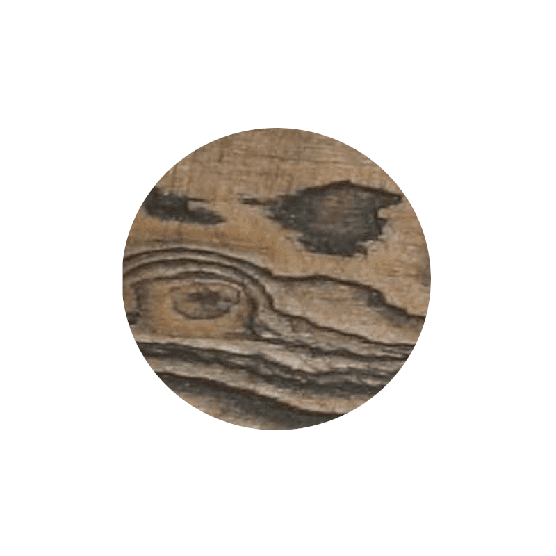 Bespoke woodwash top black and round