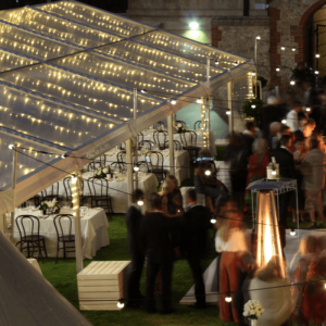 Wedding Hire Adelaide fairy light ceiling