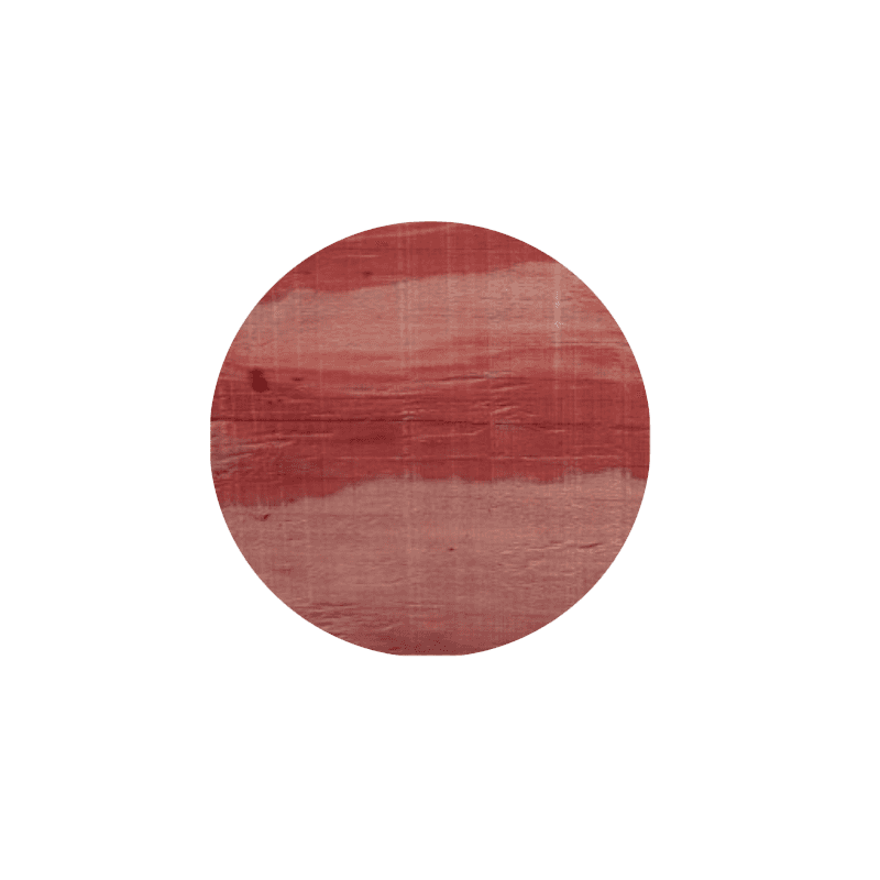 Bespoke woodwash top red and round