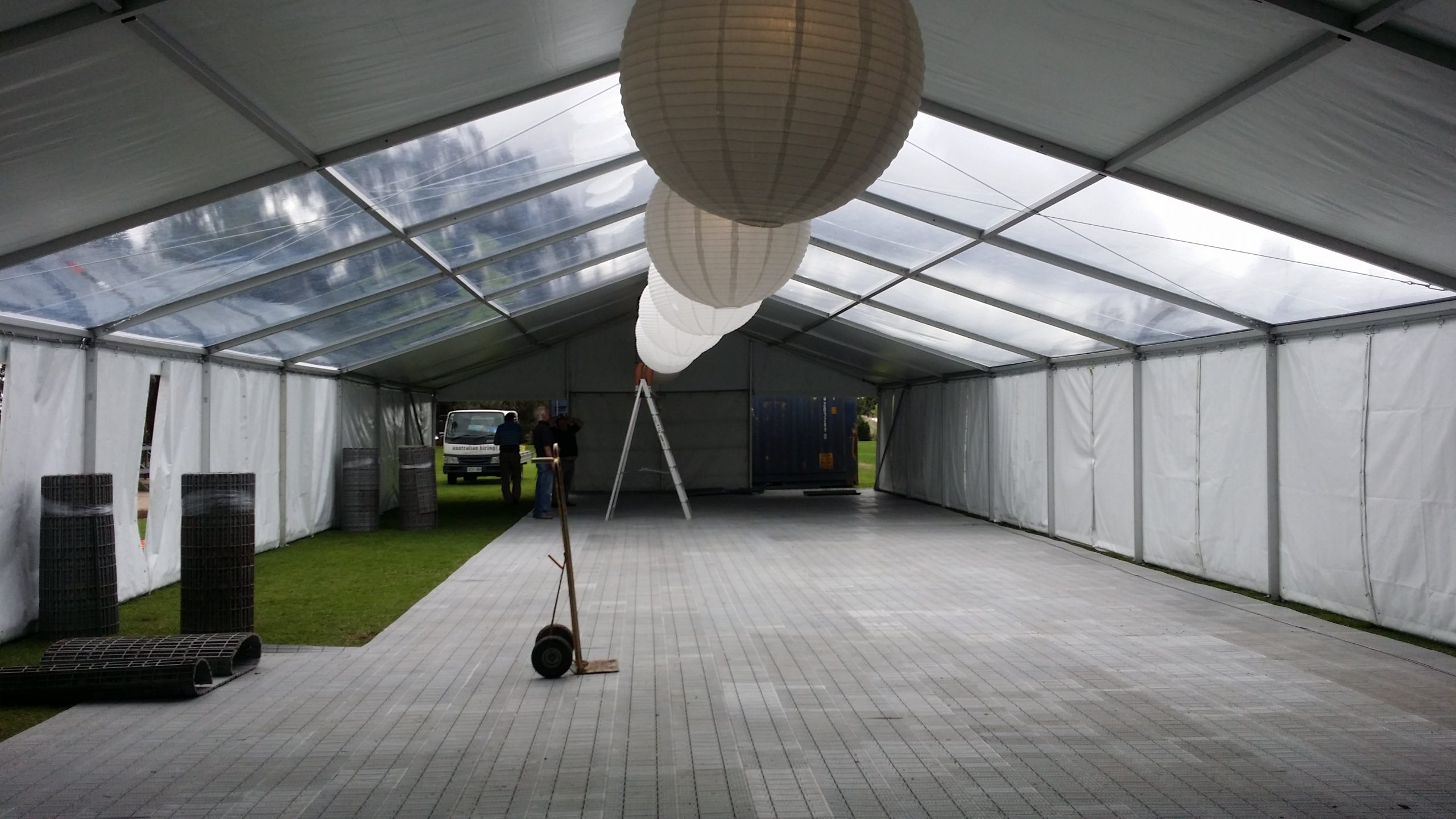 Rugby club pavilion installation