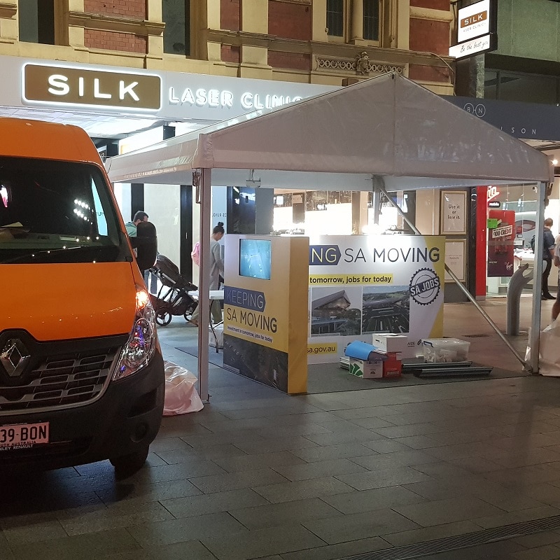 Pavilion Hire Rundle mall marquee