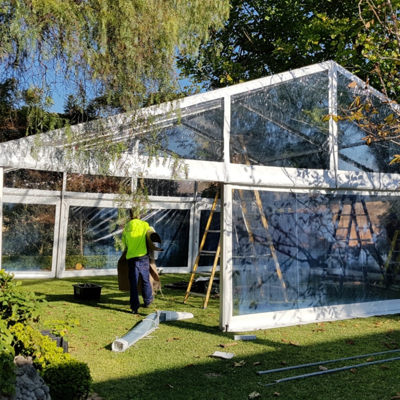 Pavilion Hire marquee installation