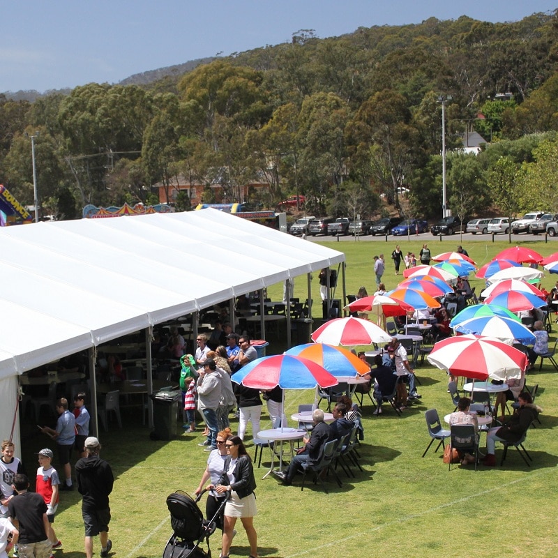 Pavilion Hire,Marquee and Pavilion Hire For Weddings, Functions & Events Pavilion Hire large marquee for school spring fair umbrellas