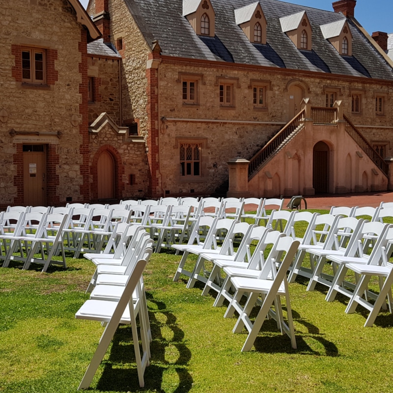 Adelaide americana chairs ceremony