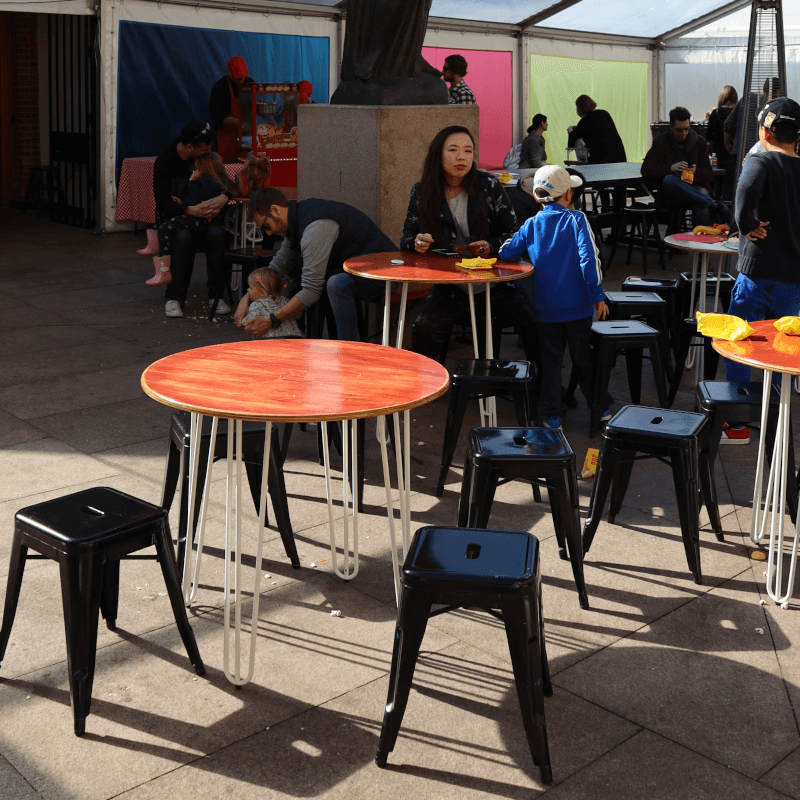 Furniture Hire Adelaide tolix stools