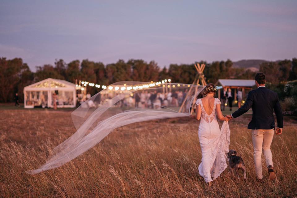 Wedding ceremony & reception at Aldinga Bay Bungalows