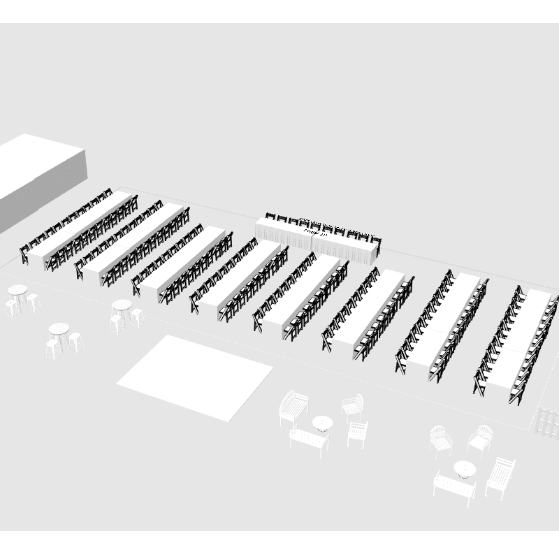 3D design of museum south australia armoury lawns wedding 200