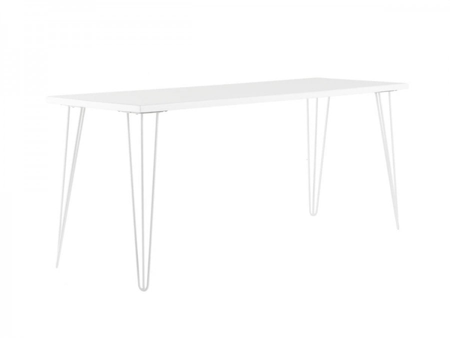 Hairpin dining table white
