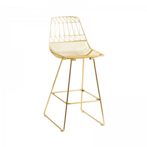 Arrow bar stool - gold