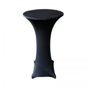 Black lycra bar table covers